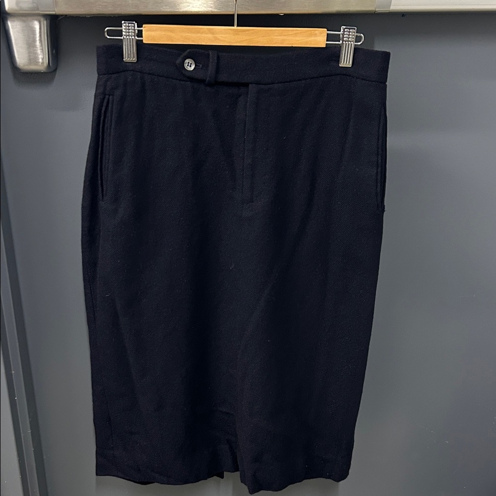 Ralph Lauren Purple Navy Flat Front Pencil Skirt